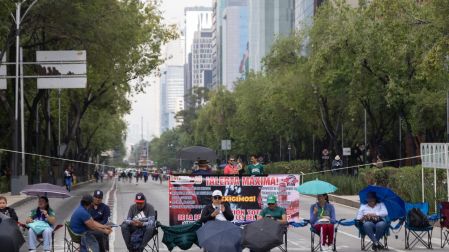 La CNTE se planta en Reforma