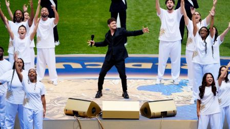 La actuación de Bublé fue uno de los momentos más emotivos de la jornada.