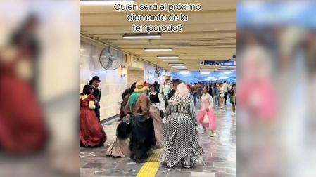 Metro Hidalgo se transforma en un salón de baile