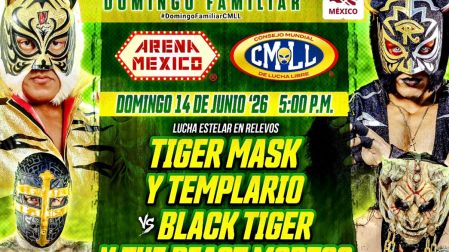 La lucha estelar de este domingo 14 de junio de 2026 en la Arena México