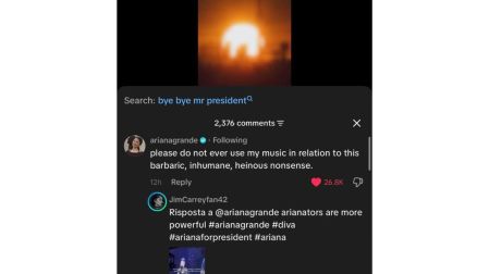 Ariana Grande exige que su música no sea utilizada en campañas migratorias