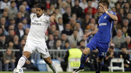 Sami Khedira en un partido con el Real Madrid