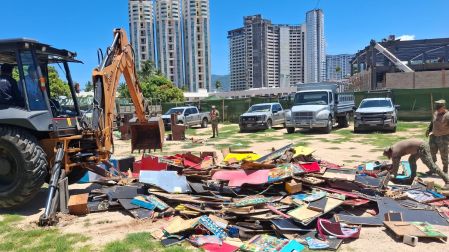 Los restos fueron trasladados para su disposición final en el relleno sanitario conocido como Paso Texca.