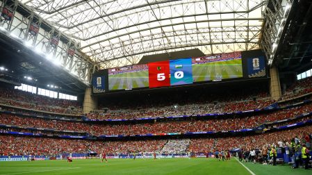 El Houston Stadium tiene un promedio 5.25 goles por partido.
