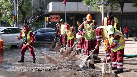 Cuadrillas de la SOBSE trabajan en el retiro de basura