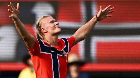 Erling Haaland está brillando con Noruega en el Mundial.