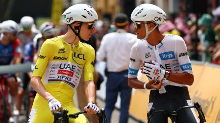 La dupla del momento: Tadej Pogacar e Isaac del Toro. El Tour de Francia ya destacó la conexión que hay ente el esloveno y el mexicano