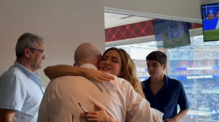 Shakira con Gianni Infantino.