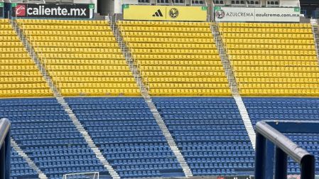 Los colores y logotipos del Club América siguen presentes en el inmueble