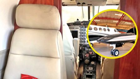 Avión en el que trasladaron a El Mayo a EU hace dos años.