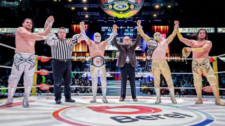 Ángel de Oro y Niebla Roja reconocieron a los actuales campeones Mundiales de Parejas de Ring Of Honor (ROH)