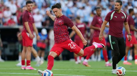 Los integrantes de la selección suiza afinaron detalles previo al encuentro ante Argentina
