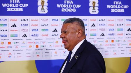 Soccer Football - FIFA World Cup 2026 - Quarter Final - Argentina v Switzerland - Kansas City Stadium, Kansas City, Missouri, U.S. - July 11, 2026 Argentine Football Association President Claudio Tapia arrives at the stadium before the match REUTERS/Albert Gea