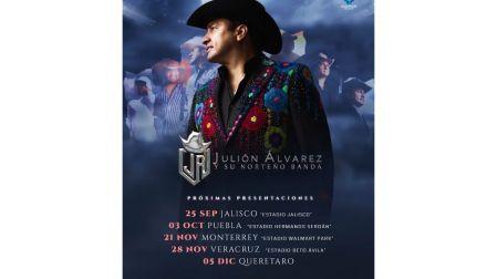 Julión Álvarez anuncia nuevos conciertos en México