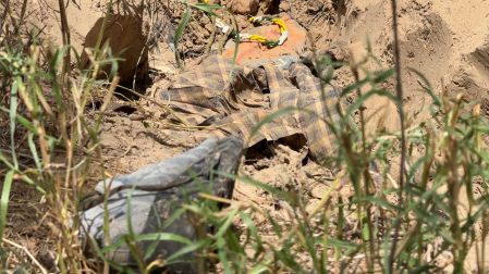 Fosas clandestinas ubicadas a 300 metros del muro fronterizo