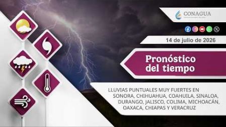 El SMN dio a conocer su pronóstico del tiempo para este martes; hay dos zonas de baja presión que son vigiladas.