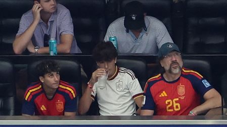 Javier Bardem apoyó a España ante Francia en la Semifinal del Mundial.