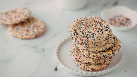 Receta de galleta con chochitos de colores