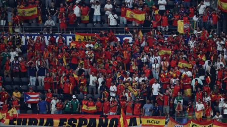 La afición española, ruidosa en Estados Unidos.
