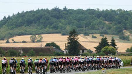 El pelotón en la Etapa 11 del Tour de Francia 2026
