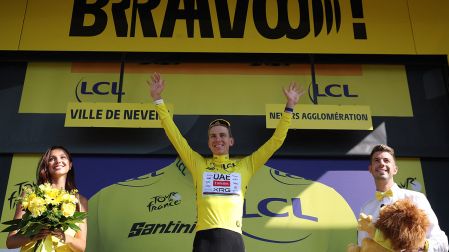 Tadej Pogacar continúa con el 'maillot' amarillo del Tour de Francia 2026, tras la etapa 11