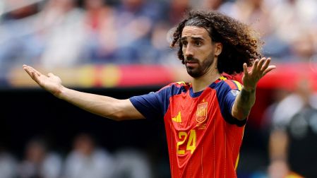 Marc Cucurella es figura de España en el Mundial.