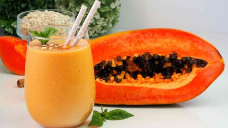 Receta de licuado de papaya, linaza y chía