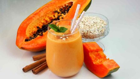 Receta de licuado de papaya, linaza y chía