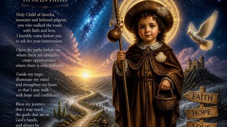 Oración del Santo Niño de Atocha para abrir caminos difíciles y prosperar