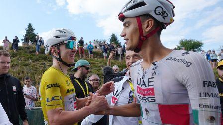 El UAE hace el 1-2 en la Etapa 14 del Tour de Francia. Tadej Pogacar e Isaac del Toro