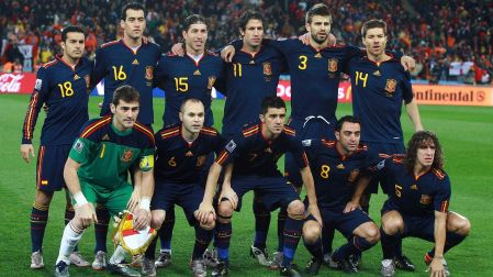 España en la final de Sudáfrica 2010.