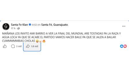 Santa Fe Klan invita a ver la final del Mundial 2026 en su barrio