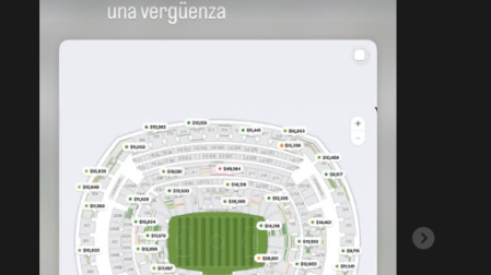 Borja se expresó en redes sobre el precio de las entradas
