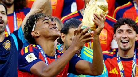 Lamien Yamal siendo campeón del Mundo con 19 años