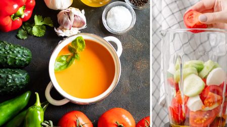 Refrescante gazpacho español