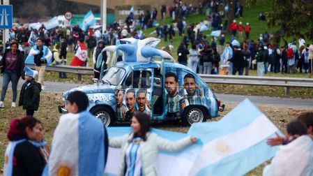 Cientos de miles de fans fueron a recibir a los subcampeones del mundo.