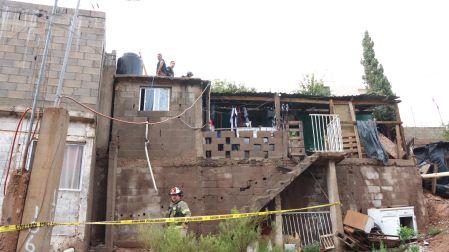 Viviendas que resultaron afectadas en Nogales por las fuertes lluvias registradas el fin de semana