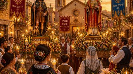 Qué santo se celebra hoy 16 de agosto: San Roque y San Esteban, auxilio contra plagas