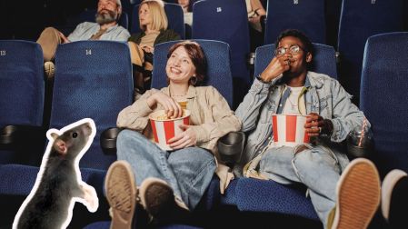 Ratón aparece en sala de Cinépolis Perisur