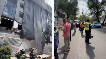La zona fue acordonada para disminuir los riesgos para las personas que transitan por esa zona en la colonia Doctores