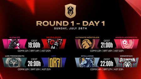 Partidos del round 1 de la Kings World Cup Clubs 2026