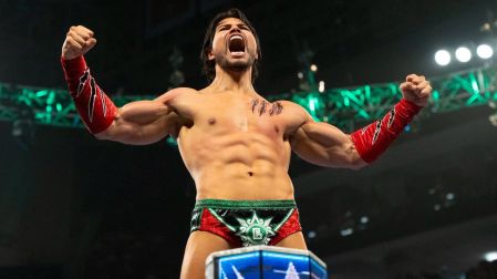 Berto festejando en una función de WWE