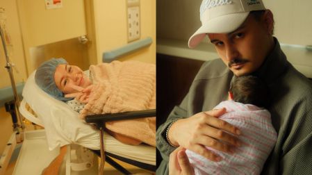 La pequeña es una bebé arcoíris tras la pérdida gestacional que vivió la pareja en 2025.