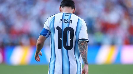 Lionel Messi durante su tercer Final de Copa del Mundo: 2014, 2022 y 2026.