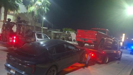 Vehículos asegurados durante la Operación Sable en Mazatlán