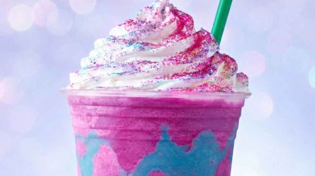 Frappuccino de unicornio tipo Starbucks