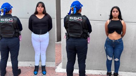 Las detenidas fueron identificadas como Lesli Yaretzi Valdez López, de 18 años, y Dulce Leticia Rojas Vega, de 20 años.
