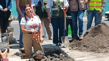 Brugada encabezó el inicio de la jornada de reforestación urbana en la alcaldía Iztacalco