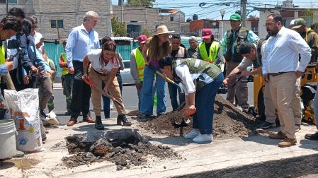 Brugada encabezó el inicio de la jornada de reforestación urbana en la alcaldía Iztacalco