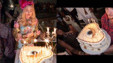 La celebración incluyó una tarta en forma de corazón, música en vivo y una tradicional cena griega.